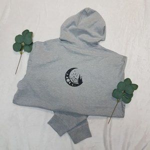 Moons & Mountain Print Hoodie